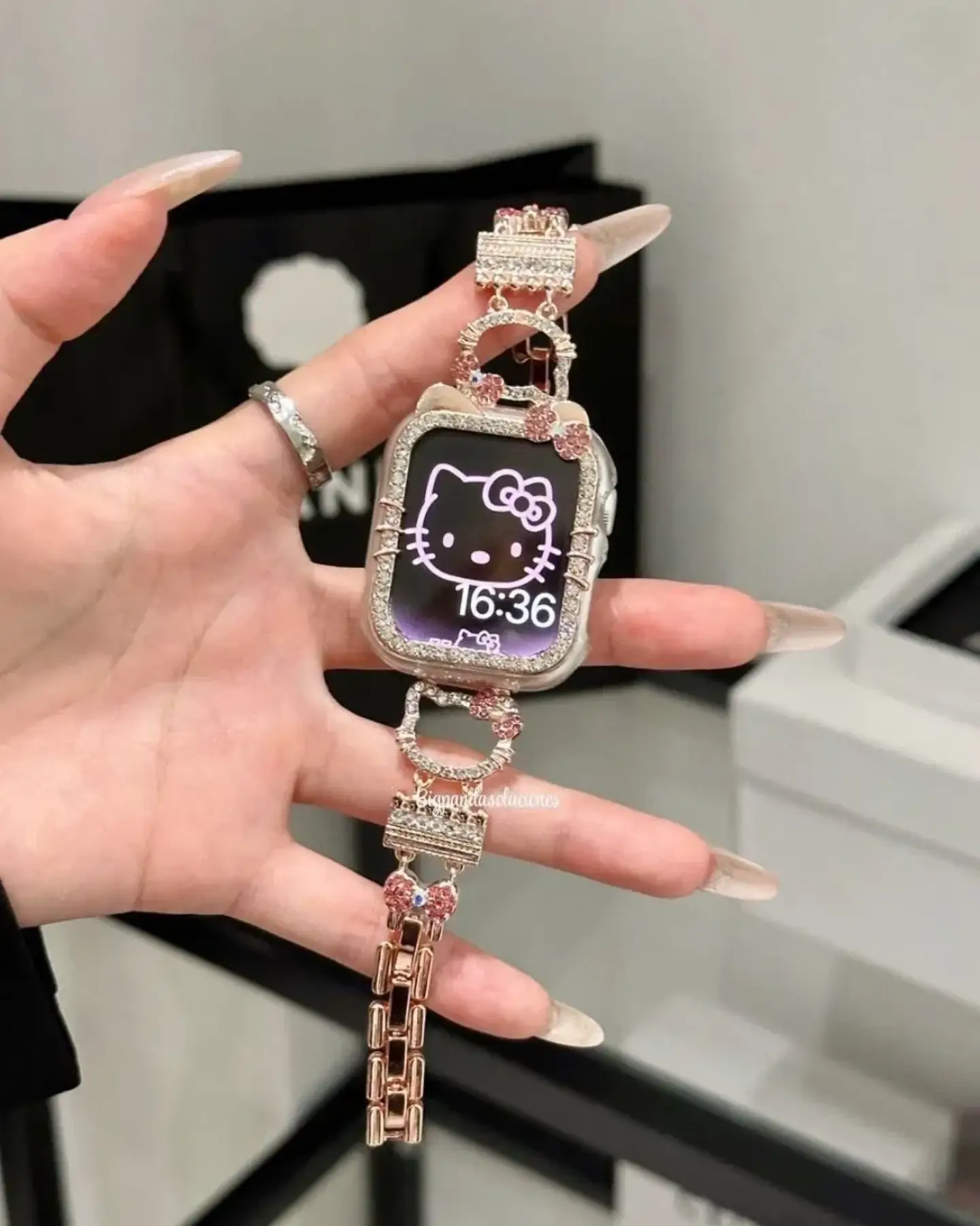 BIG PANDA PRODUCTOS (3) LUXURY KITTY ROSE GOLD - Imagen 1