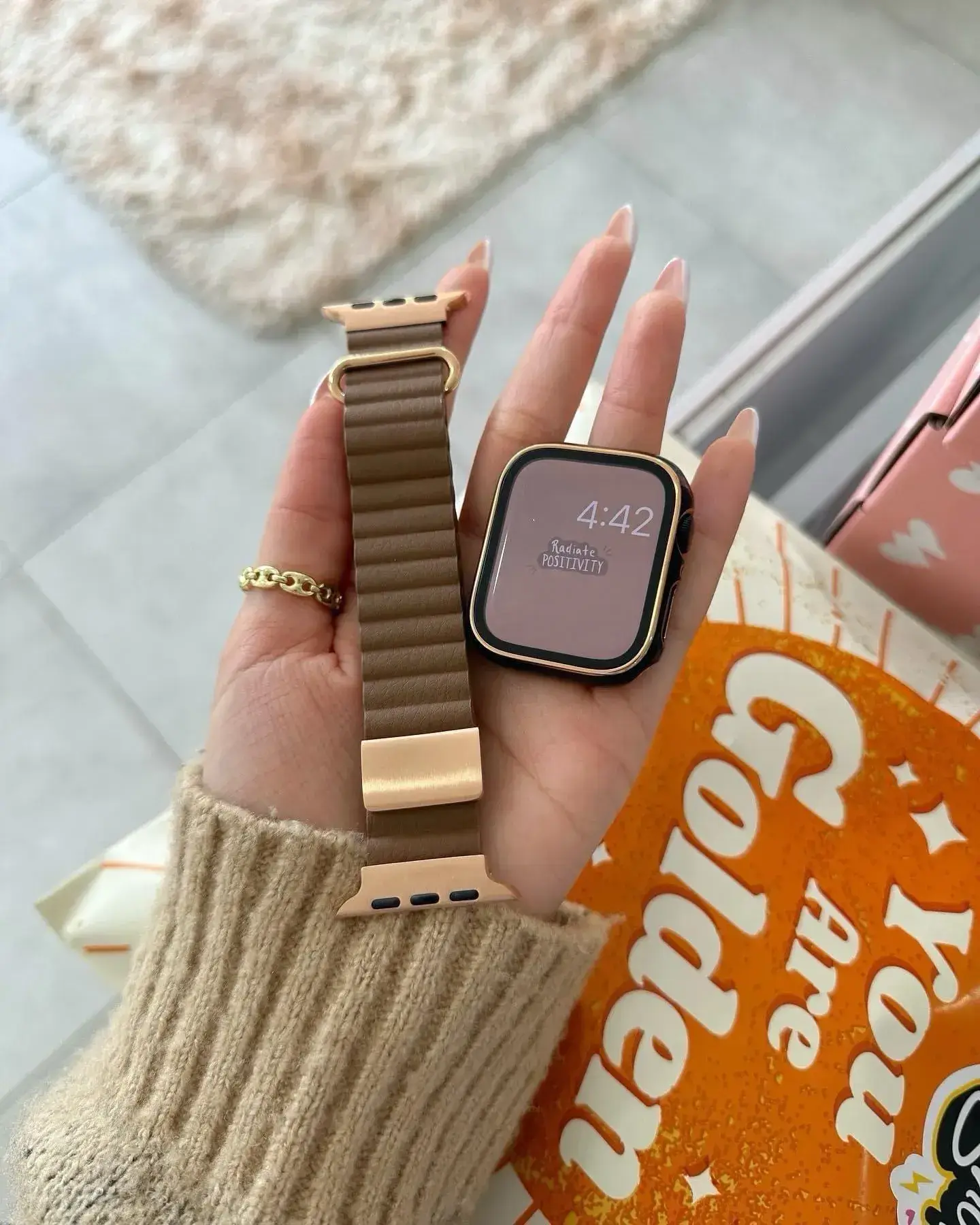 BIG PANDA PRODUCTOS CORREA MARRON CUERO IMANTADA - Imagen 1